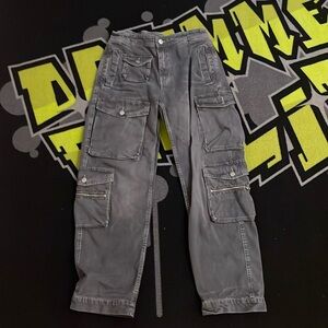 Black cargo pants size 32